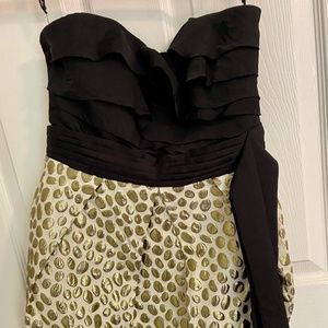 Black and Gold Cocktail Dress